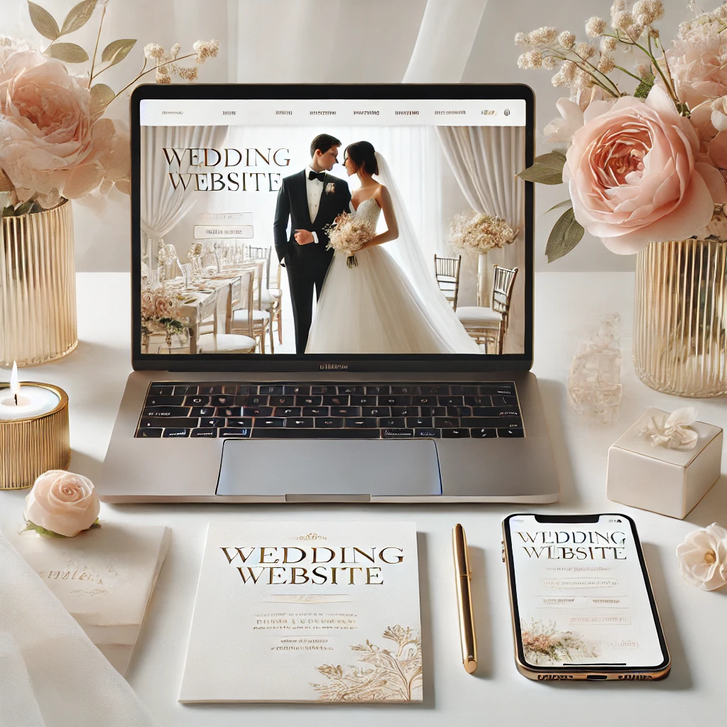 Ιστοσελίδα γάμου σε laptop και κινητό – Μοντέρνα και πρακτική λύση για προσκλητήρια γάμου.